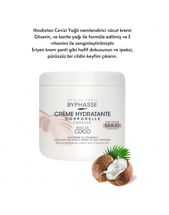 Nemlendirici Vücut Kremi Hindistan Cevizi Yağlı 500ml
