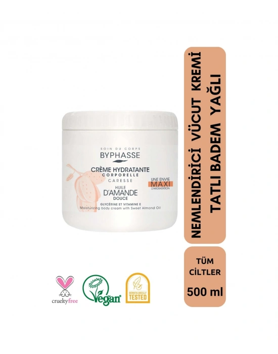 Nemlendirici Vücut Kremi Tatlı Badem Yağlı 500ml
