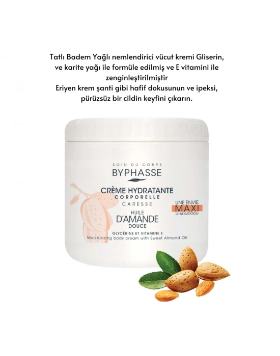 Nemlendirici Vücut Kremi Tatlı Badem Yağlı 500ml