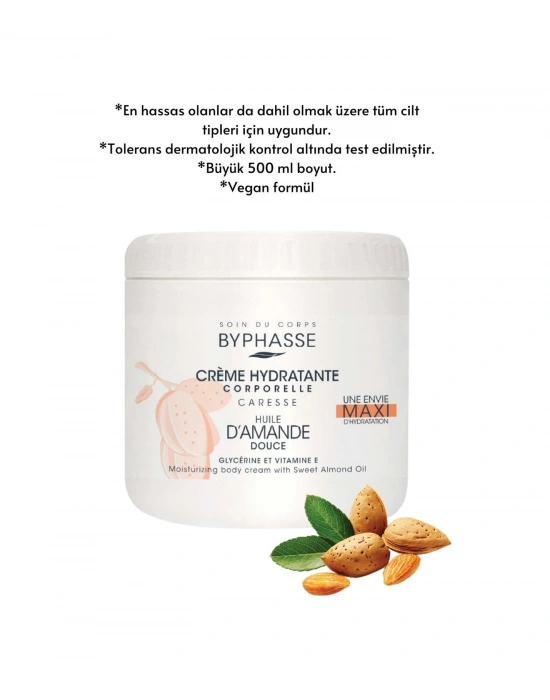 Nemlendirici Vücut Kremi Tatlı Badem Yağlı 500ml