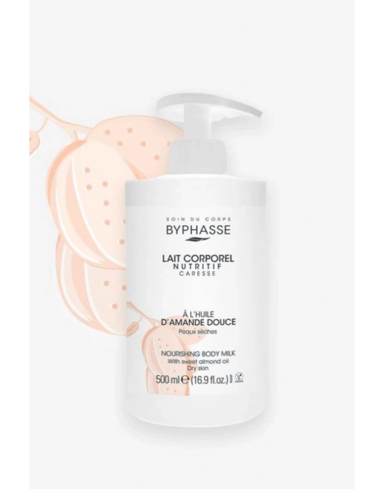 Tatlı Badem Yağlı Besleyici Vücut Sütü Pratik Pompalı Ambalaj 500ml