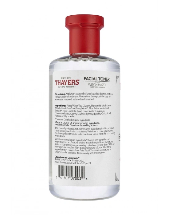 Thayers Cadı Fındığı ve Gül Yaprağı İçerikli Tonik 355 ML