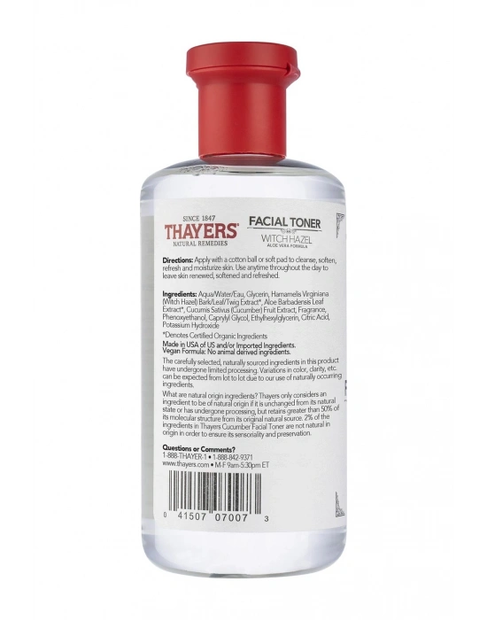 Thayers Cadı Fındığı ve Salatalık Özlü Tonik 355 ML