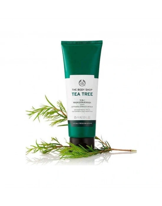 The Body Shop Çay Ağacı 3ü 1 Arada Temizleyici Scrub Maske 125ml
