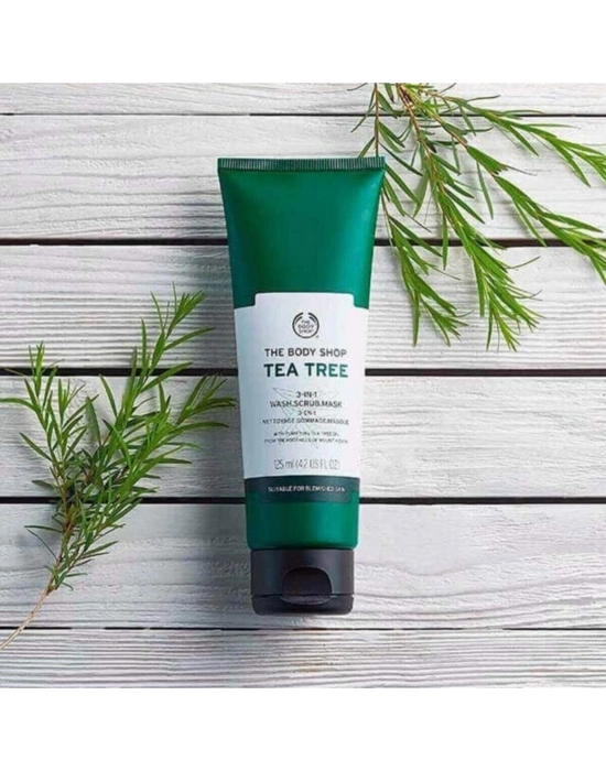 The Body Shop Çay Ağacı 3ü 1 Arada Temizleyici Scrub Maske 125ml