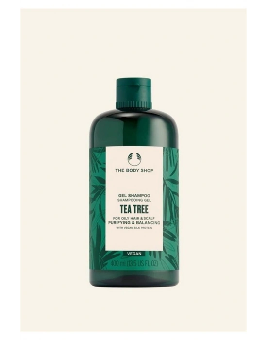 The Body Shop Çay Ağacı Tea Tree Yağlı Saçlara Özel Arındırıcı Ve Dengeleyici Jel Şampuan 400 Ml Yağlı