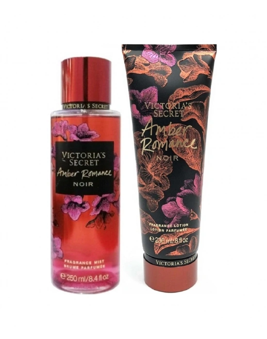 Victorias Secret Amber Romance Noir  Vücut Losyonu 236 ML + Amber Romance Noir Vücut Spreyi 250 ML