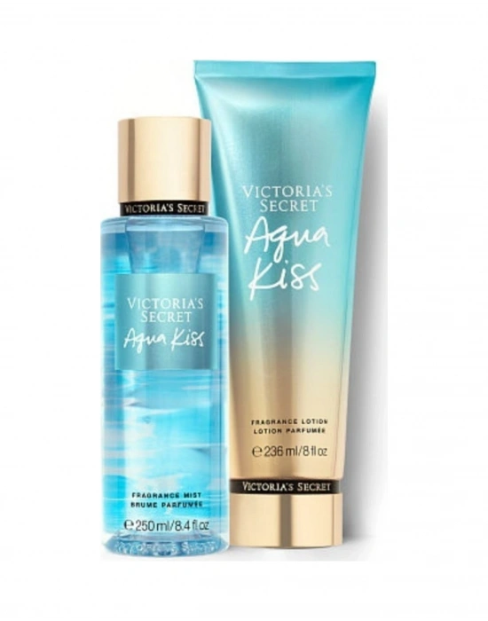 Victorias Secret Aqua Kiss Vücut Losyonu 236 ML + Aqua Kiss Vücut Spreyi 250 ML