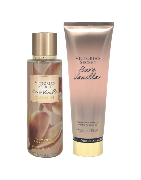 Victorias Secret Bare Vanilla Cashmere & Bare Vanilla Vücut Losyonu Ve Spreyi 2li Set