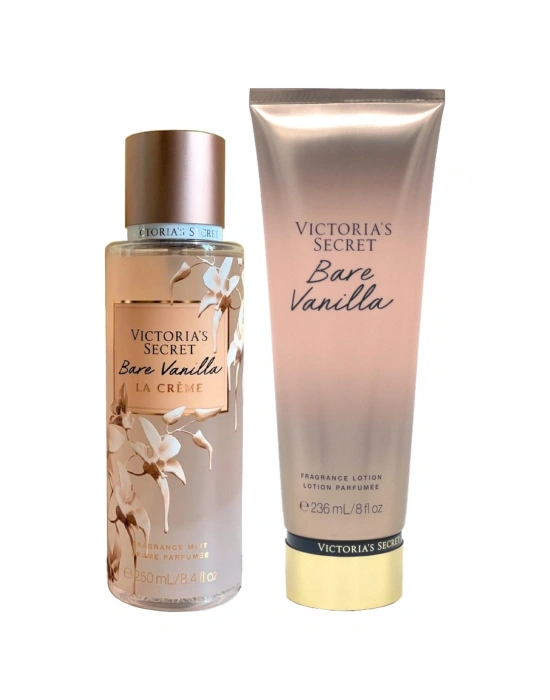 Victorias Secret Bare Vanilla La Creme & Bare Vanilla Vücut Losyonu Ve Spreyi 2li Set