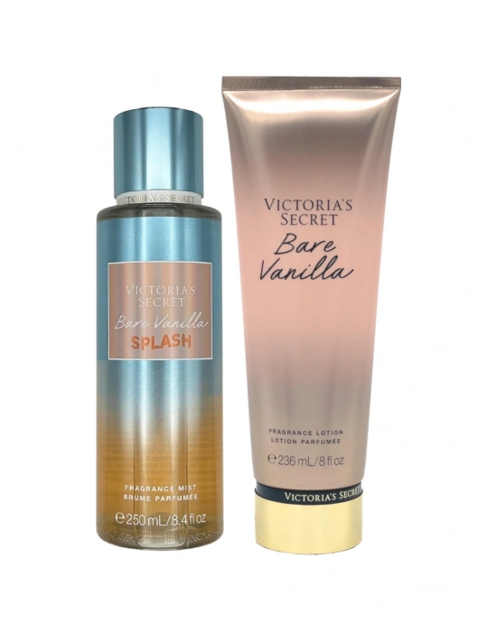 Victorias Secret Bare Vanilla Splash & Bare Vanilla Vücut Losyonu Ve Spreyi 2li Set