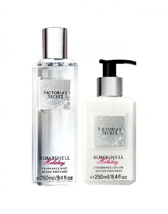 Victorias Secret Bombshell Holiday Vücut Losyonu + Vücut Spreyi 2 x 250 ML