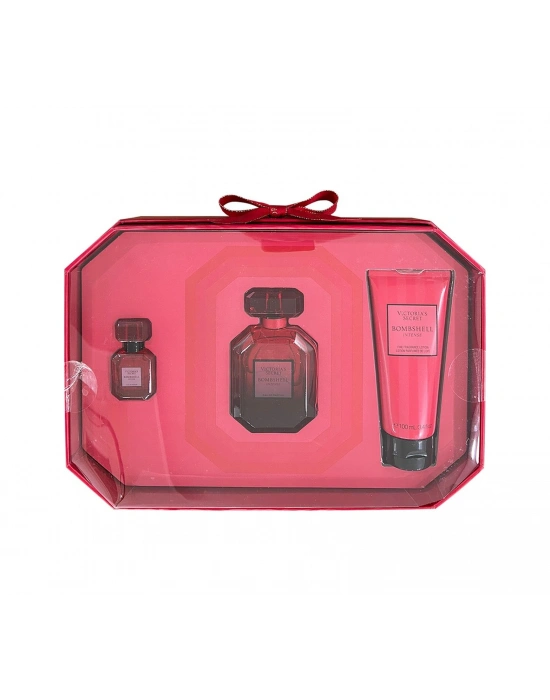Victorias Secret Bombshell Intense Kadın Parfüm EDP 50 ML + Bombshell Intense Kadın Parfüm EDP 7.5 ML + Vücut Losyonu 100 ML