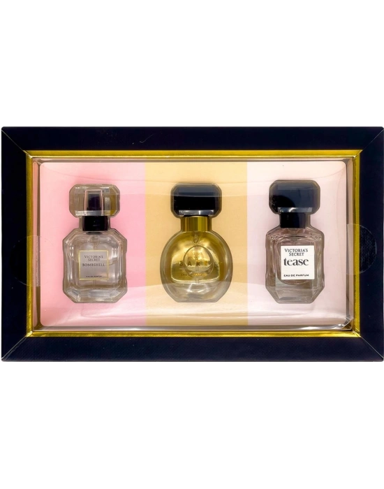 Victorias Secret Bombshell + Secret Bare + Secret Tease Kadın Parfüm EDP 3 x 7.5 ML
