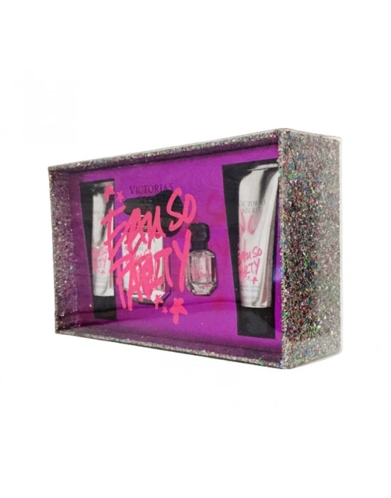 Victorias Secret Eau So Party Kadın Parfüm EDP 50 ML + 7 ML + Duş Jeli + Vücut Losyonu