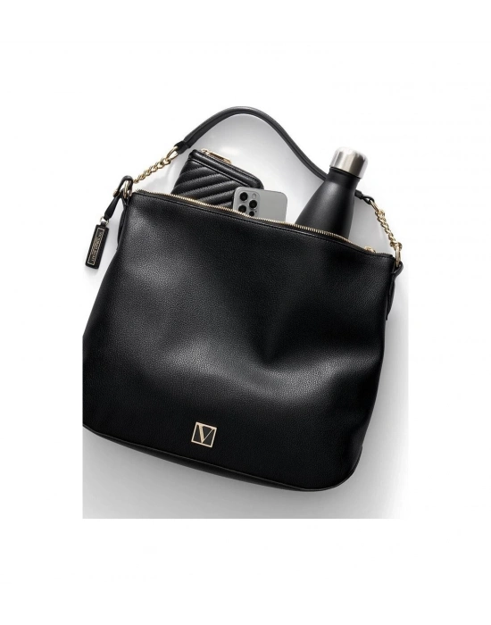 Victorias Secret Kadın Siyah Hobo Çanta Siyah