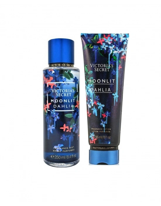Victorias Secret Moonlit Dahlia Vücut Losyonu 236 ML + Moonlit Dahlia Vücut Spreyi 250 ML