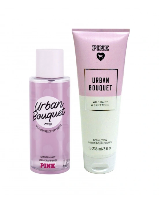 Victorias Secret Pink Urban Bouquet Vücut Losyonu Ve Spreyi 2li Set