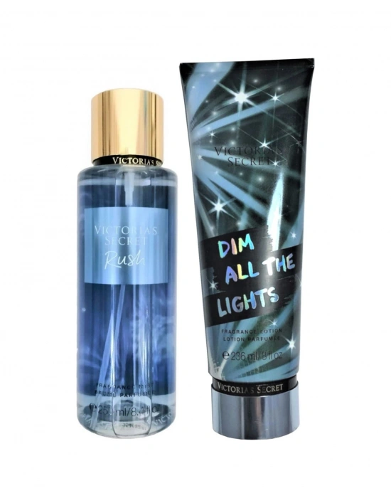 Victorias Secret Rush & Dim All The Lights Vücut Losyonu Ve Spreyi 2li Set
