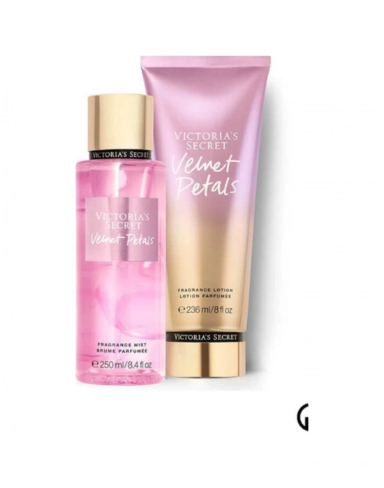 Victorias Secret Velvet Petals Vücut Losyonu 236 ML + Velvet Petals Vücut Spreyi 250 ML