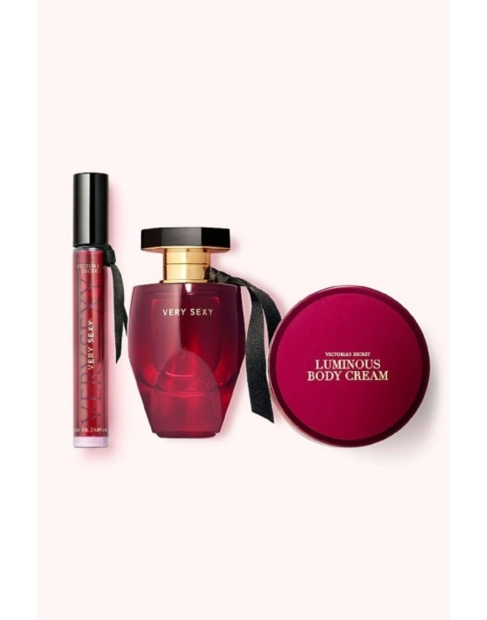 Victorias Secret Very Sexy Kadın Parfüm EDP 50 ML + EDP 7 ML + Vücut Kremi 85 G