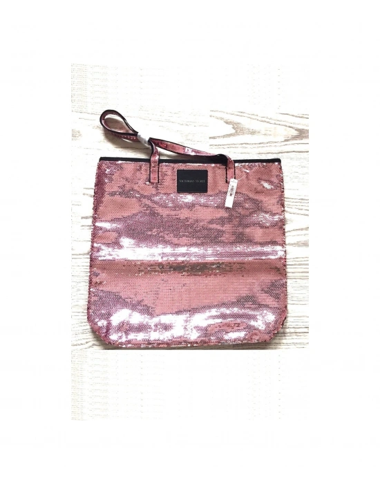 Victorias Secret Vs Pembe Full Payet Tote Çanta Pembe