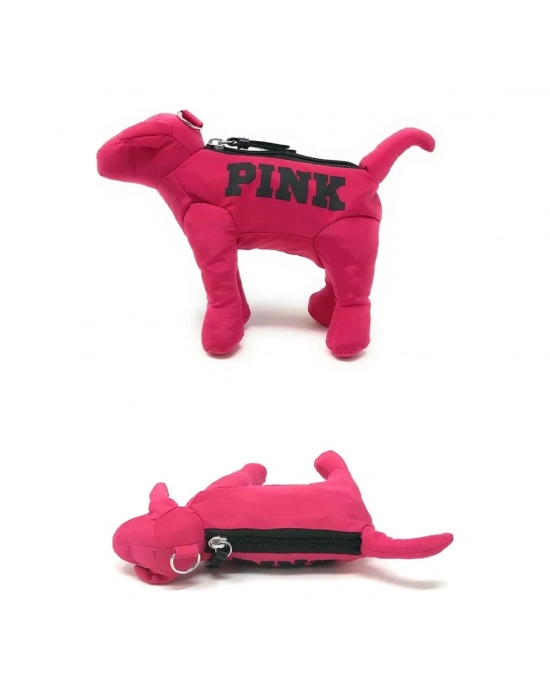 Victorias Secret Vs Pink Katlanabilir Puantiyeli Pupy Temalı Mini Çanta Siyah