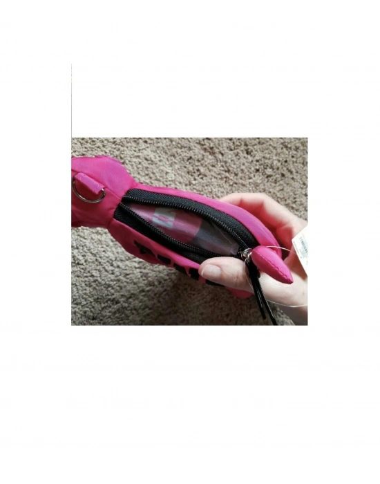 Victorias Secret Vs Pink Katlanabilir Puantiyeli Pupy Temalı Mini Çanta Siyah