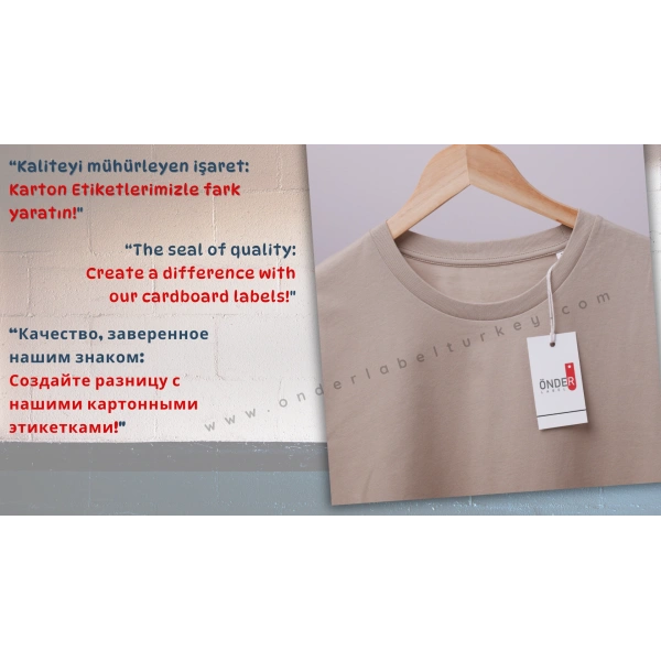 Karton Etiket / Hang-Tag Label / Картонная Этикетка