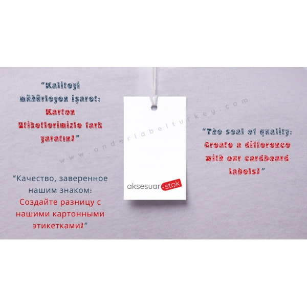 Karton Etiket / Hang-Tag Label / Картонная Этикетка