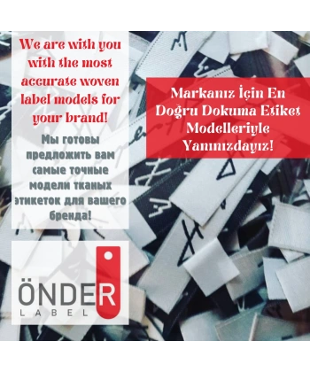 Dokuma Etiket / Woven Label / Тканая Этикетка