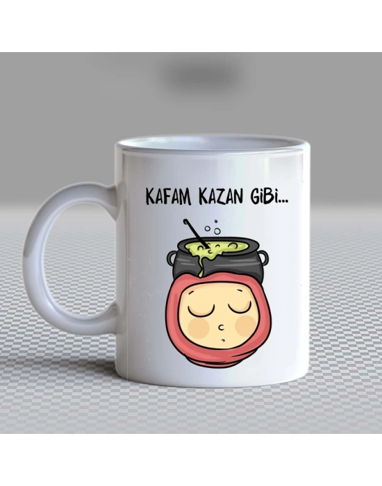 Baskıcı Amca Kafam Kazan Gibi Kupa Bardak