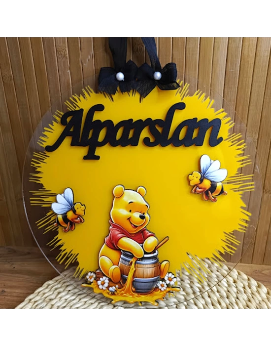 Baskıcı Amca Winnie Pooh Kapı Süsü