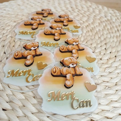 Baskıcı Amca Ayıcıklı Boyamalı Magnet