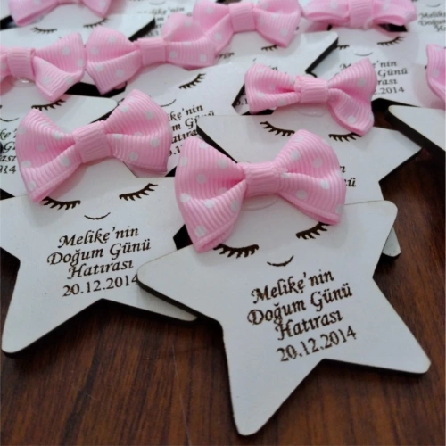 Baskıcı Amca Yıldız Figürlü Ahşap Magnet