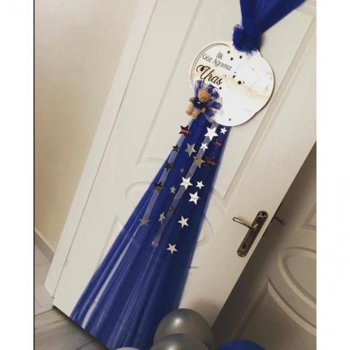 Baskıcı Amca Ayıcık Figürlü Kapı Süsü