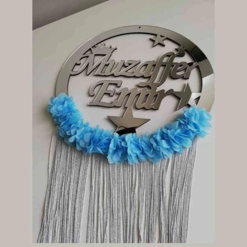 Baskıcıamca Kişiye Özel Bebek Odası Kapı Süsü