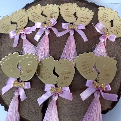 Baskıcı Amca Bebek Ayak Pleksi Magnet