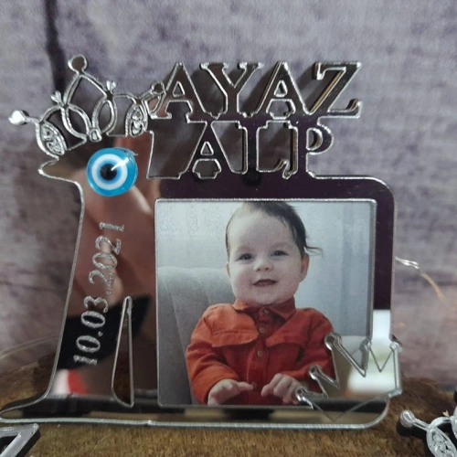 Baskıcı Amca 1 Yaş Pleksi Fotoğraflı Magnet