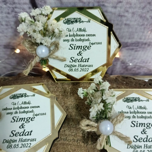 Baskıcı Amca Pleksi Çiçekli Magnet