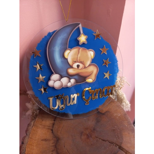 Baskıcı Amca Aylı Kapı Süsü