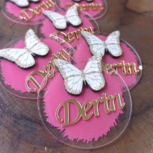 Baskıcı Amca Kelebekli Boyamalı Magnet