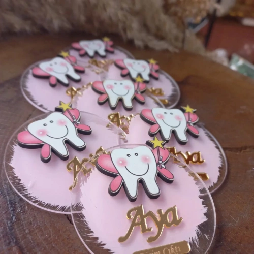 Baskıcı Amca Diş Figürlü Boyamalı Magnet