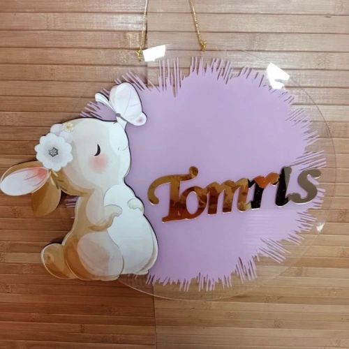 Baskıcı Amca Tavşanlı Kapı Süsü