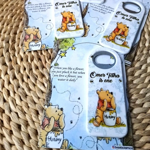 Bal Ayıcıklı Açacak Magnet Kartlı