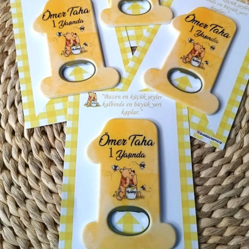 Bal Ayıcıklı Açacak Magnet Kartlı