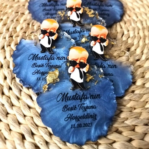 Patron Bebek Temalı Epoksi Magnet