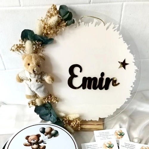 Lotus Çiçek Süslemeli Kapı Süsü