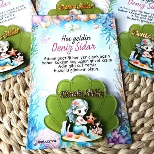 Deniz Kzıı Konsept Kartlı Magnet