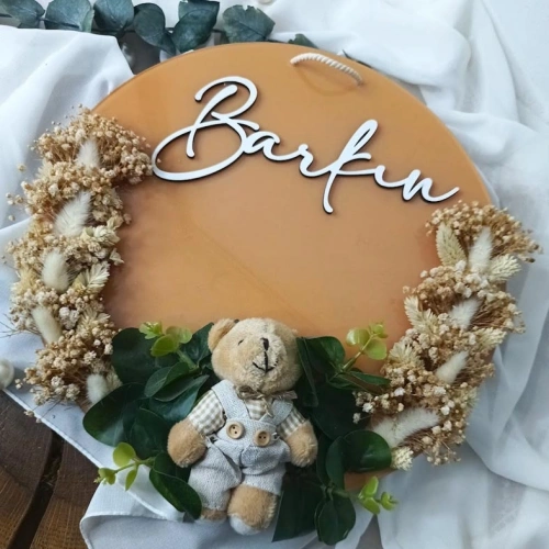 Ayıcıklı Süslemeli Kapı Süsü